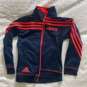9 items, kid’s size 6: Adidas, Hanna Anderson, Helly Hansen